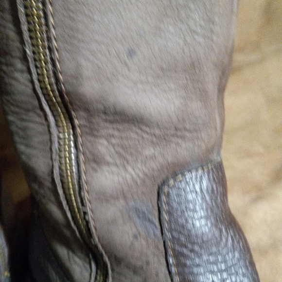 Børn Mayall Tall Riding Boots Size 8 1/2 Suede and Leather - Picture 8 of 16